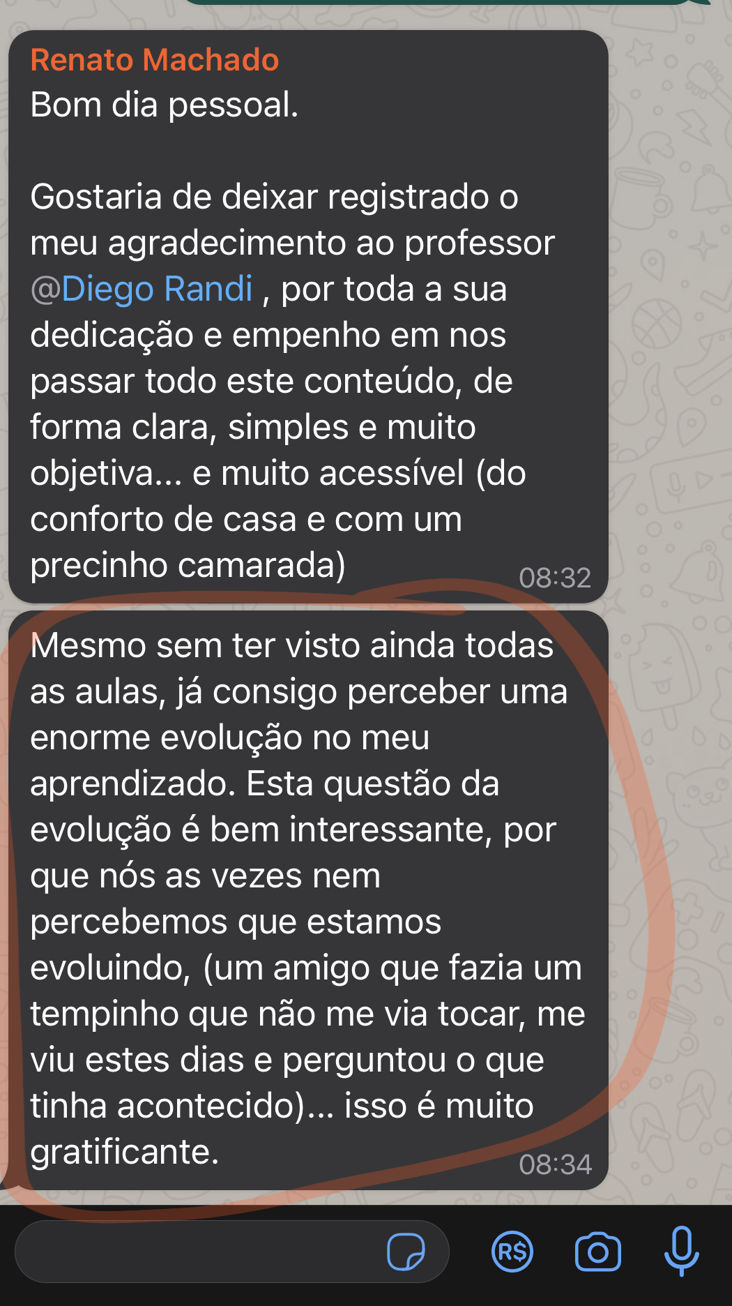 Depoimento Renato Machado
